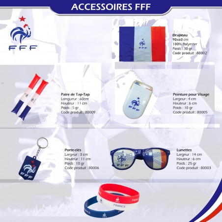 Lot 3 Écharpes Supporter Équipe De France Euro 2012 – Vintage Retro Football